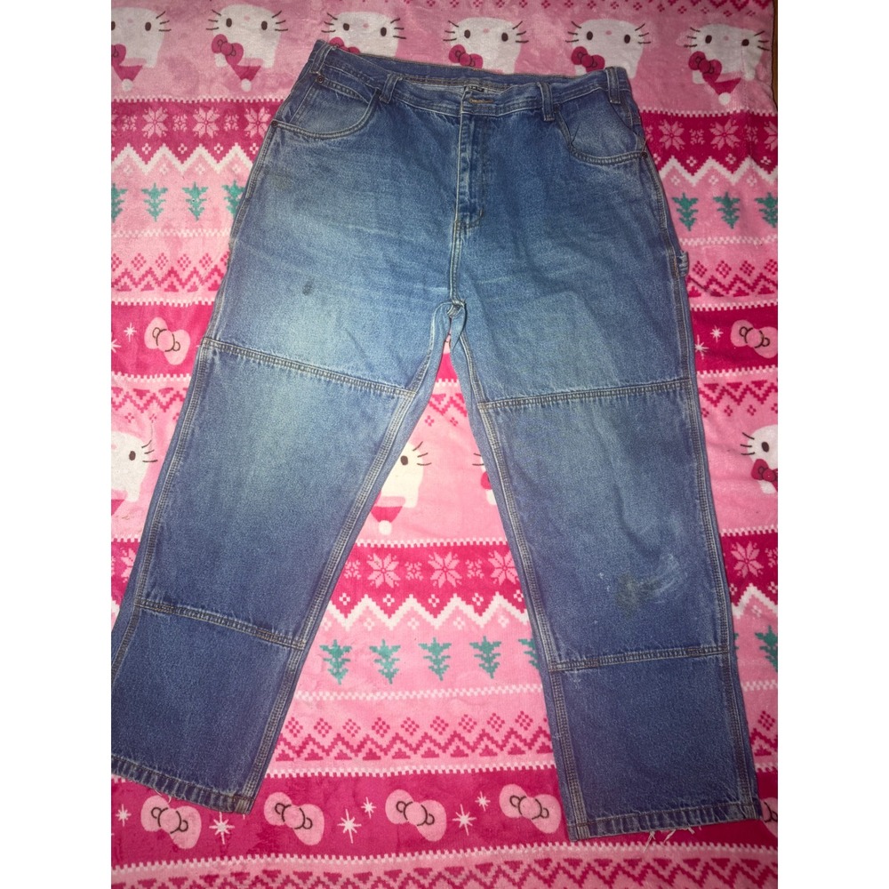 Most Wanted Vintage Double Knee Carpenter Jeans Medium Denim Utility Pants 40x30